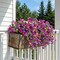 6Pcs Artificial Hibiscus Fake Hanging Flowers, Silk Faux Flowers for Outdoor Planters, UV Resistant Artificial Outdoor Plants for Hanging Baskets, Porches, Patios Decorations (Purple + Red)